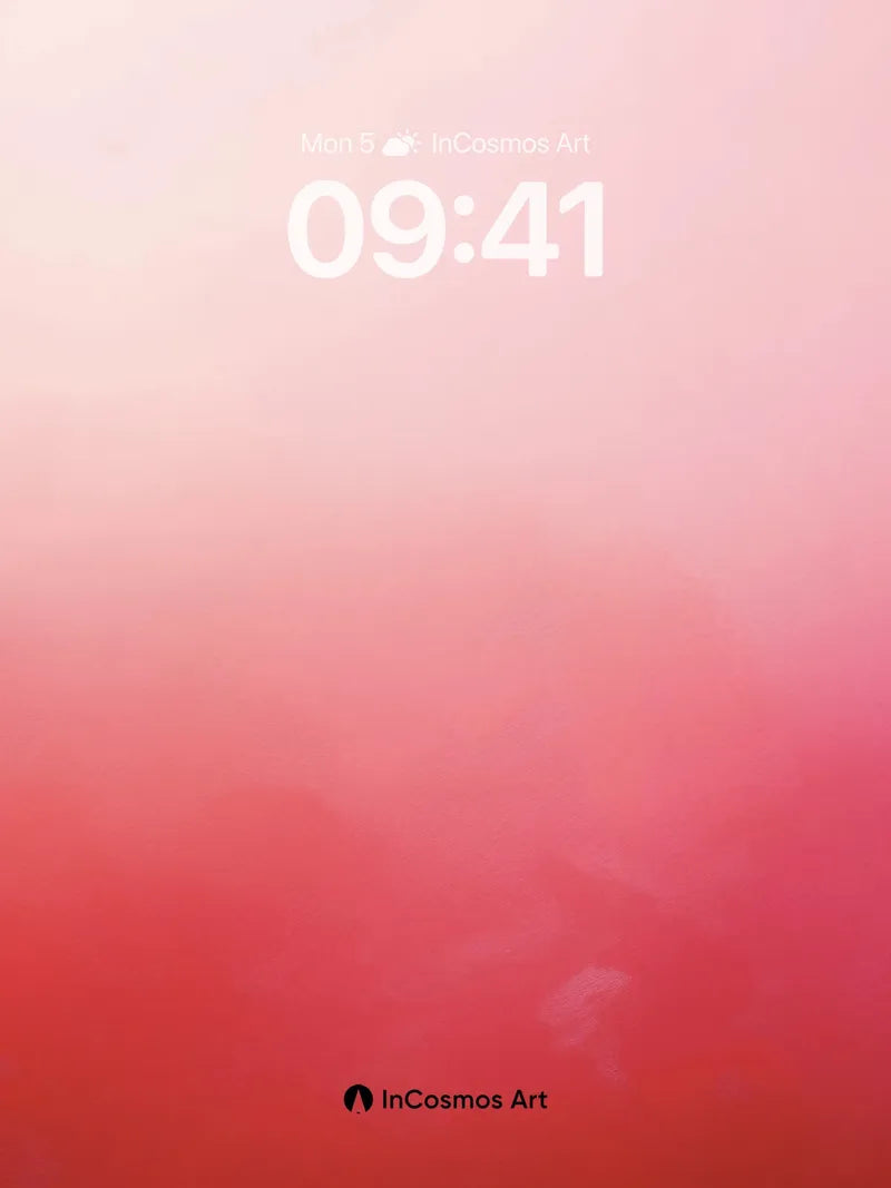 Crimson Hush Wallpaper with Ethereal Gradient