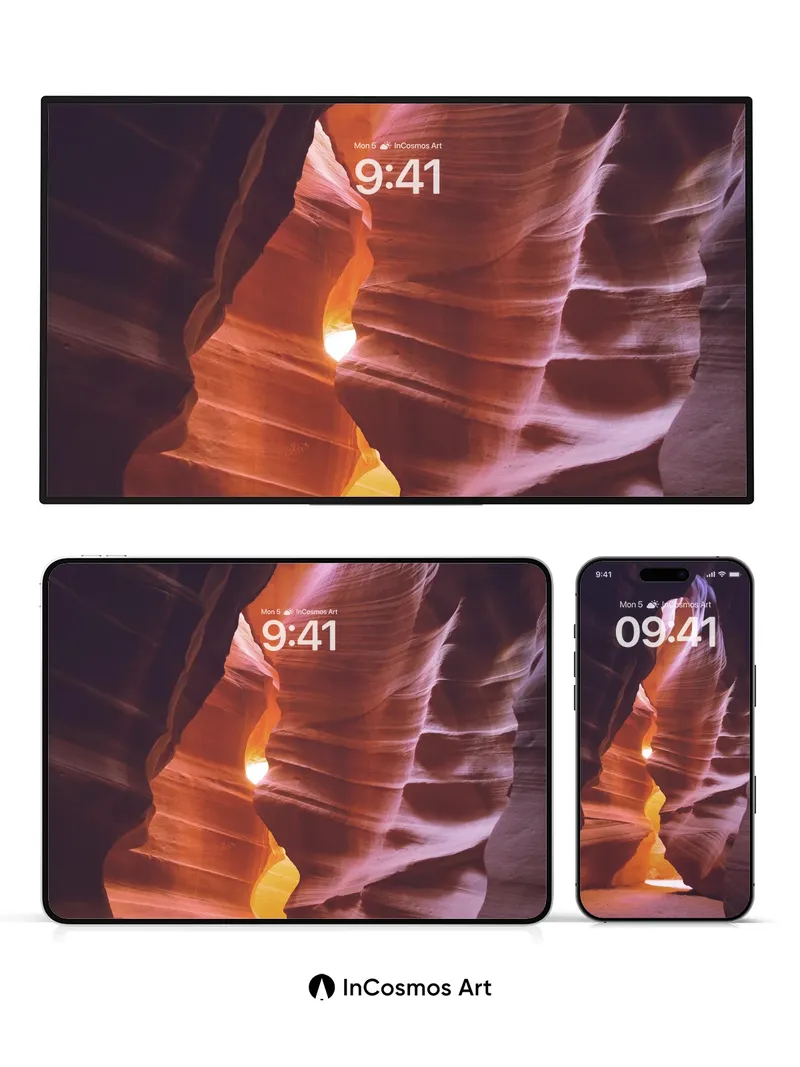 Sunlit Canyon Wallpaper with Whispering Stone