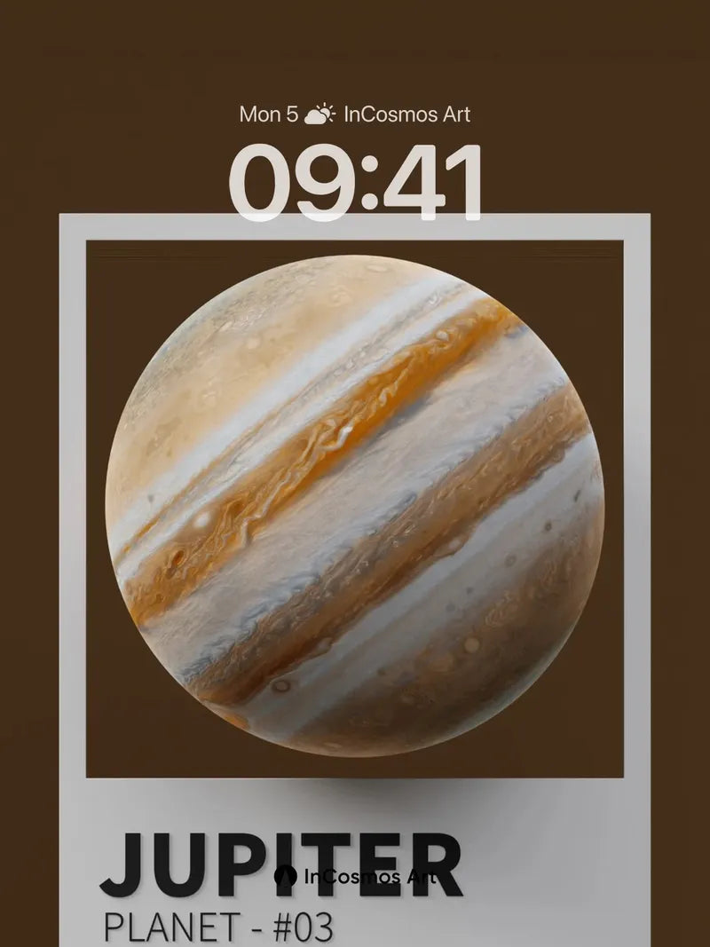 Cosmic Drift Wallpaper with Jupiter's Whisper