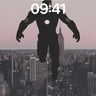 Silhouetted Flight Wallpaper with City Pulse wallpaper for iPhone, iPad & Mac