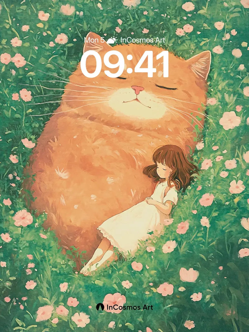 Serenity in Fur Wallpaper with Sleeping Giant wallpaper for iPhone, iPad & Mac