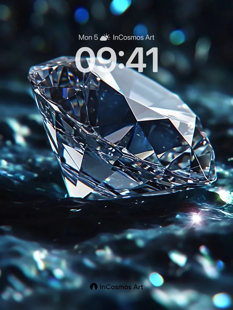 Crystal Echo Wallpaper with Starlight Fractures wallpaper for iPhone, iPad & Mac