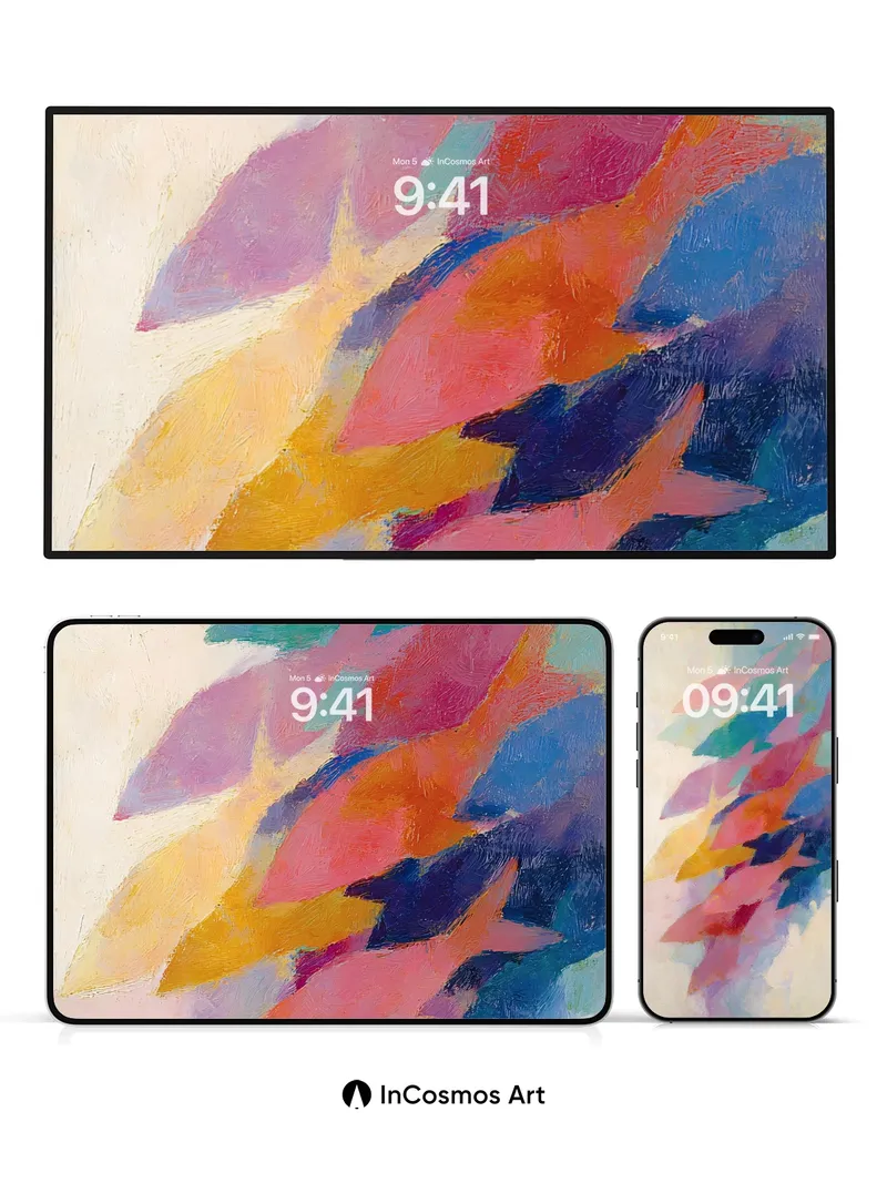 Whispering Color Fields Wallpaper with Soft Edges