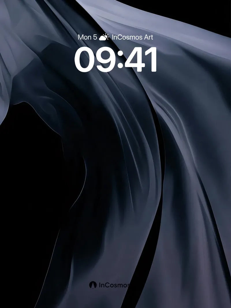 Silken Shadow Wallpaper with Floating Light