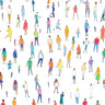 Playful Crowd Wallpaper with Colorful Movement wallpaper for iPhone, iPad & Mac