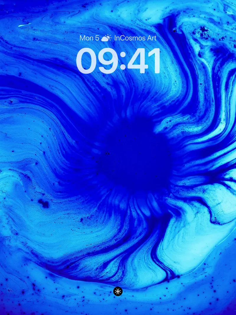 Deep Blue Vortex Flow Wallpaper wallpaper for iPhone, iPad & Mac