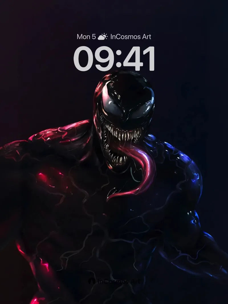 Venomous Eclipse Wallpaper with Electric Pulse