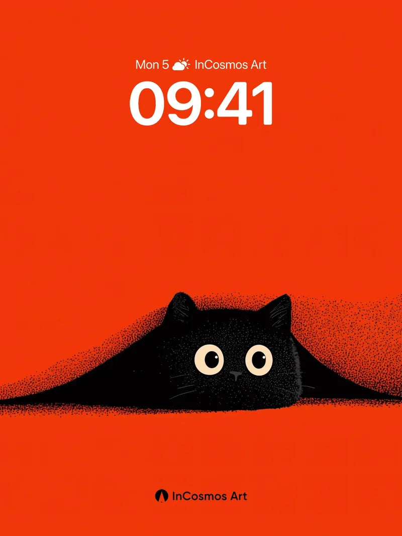 Curious Shadow Wallpaper with Hidden Eyes