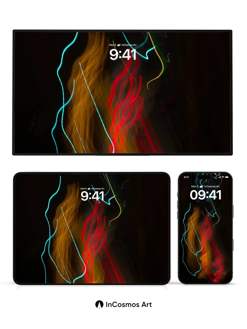 Neon Pulse Wallpaper with Electric Veins