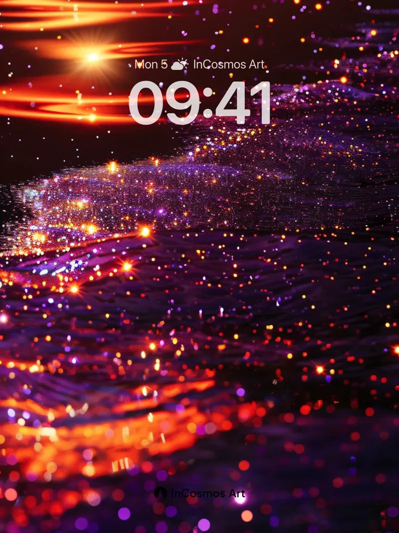 Luminous Abyss Wallpaper with Starlit Currents