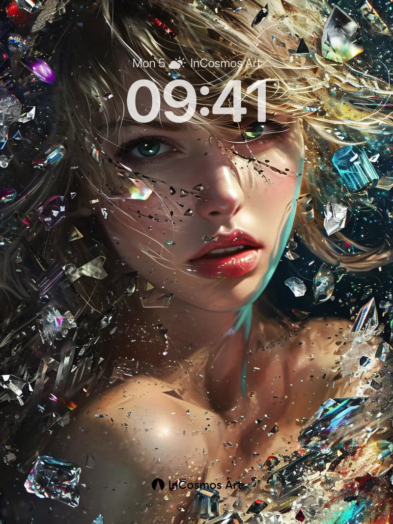 Crystal Mirage Wallpaper with Shattered Light wallpaper for iPhone, iPad & Mac