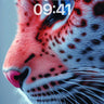 Crimson Mirage Wallpaper with Electric Blue Eyes wallpaper for iPhone, iPad & Mac