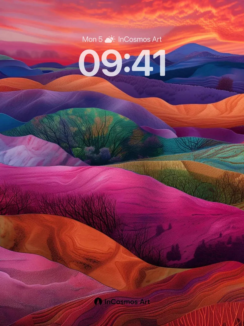 Surreal Horizon Wallpaper with Living Color Fields