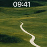 Winding Path Green Hills Wallpaper Background