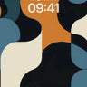Fluid Geometry Wallpaper with Organic Flow wallpaper for iPhone, iPad & Mac