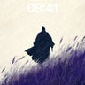 Silhouetted Wanderer Wallpaper in Midnight Hues wallpaper for iPhone, iPad & Mac