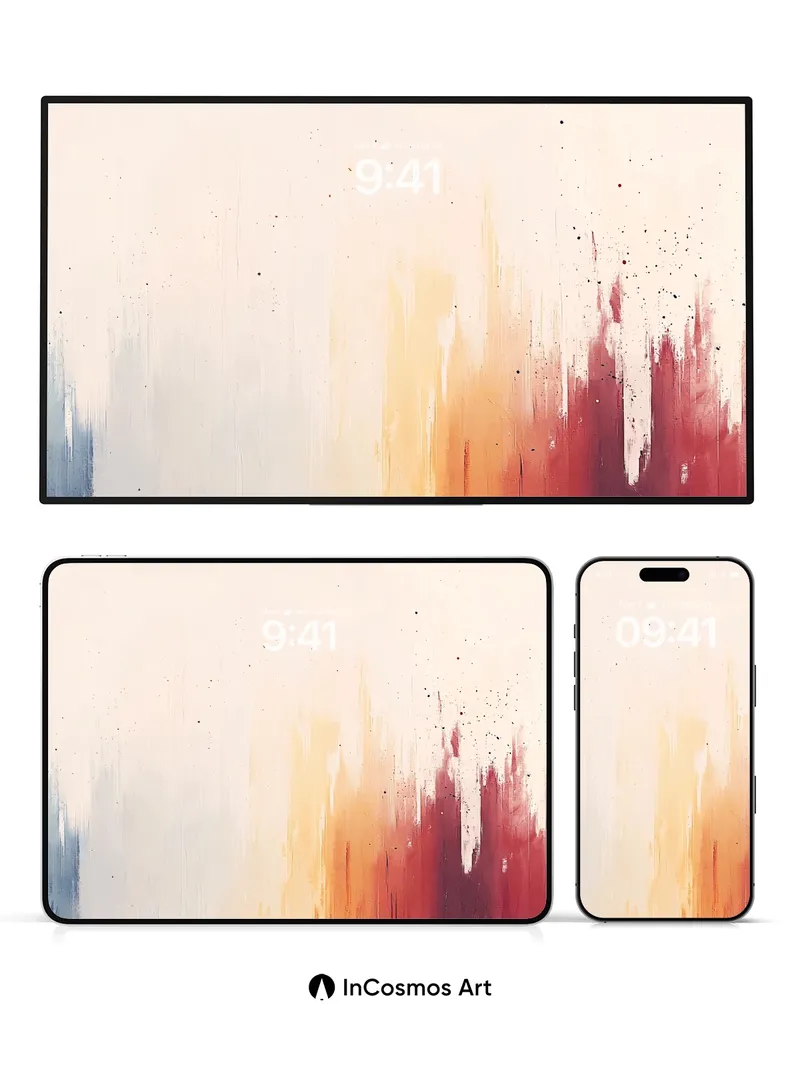 Crimson Hush Wallpaper with Dripping Light