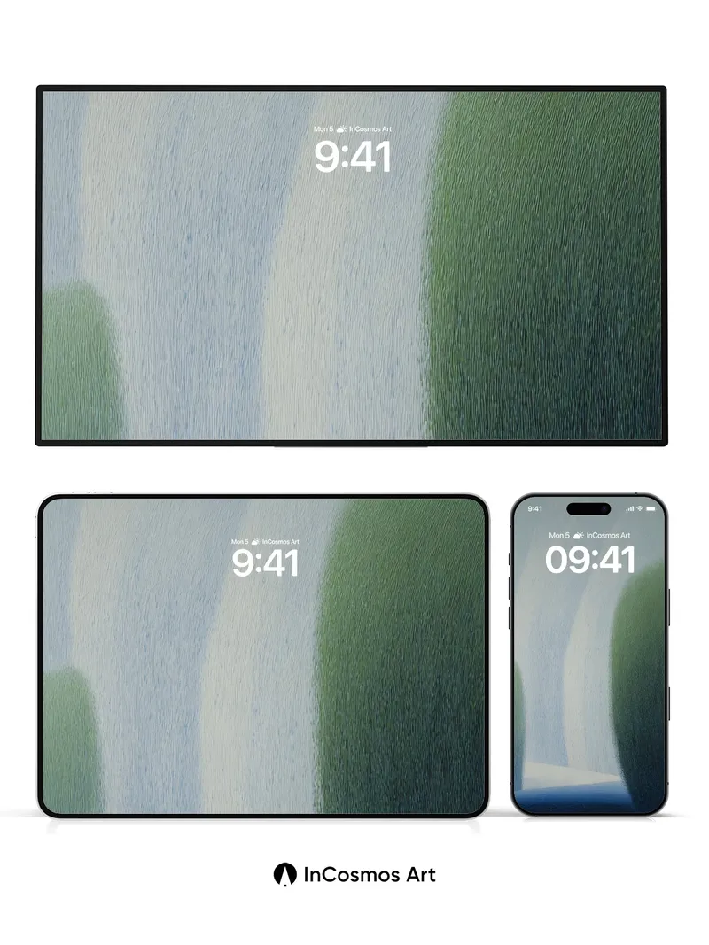 Serenity Veil Wallpaper with Soft Light Drapes