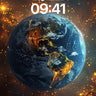 Cosmic Ember Wallpaper with Earth's Golden Veins wallpaper for iPhone, iPad & Mac