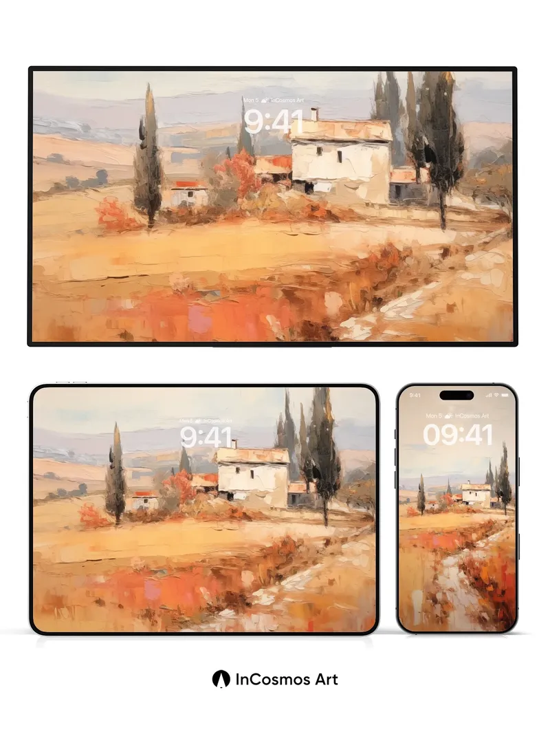 Autumn Hush Wallpaper with Cypress Whispers