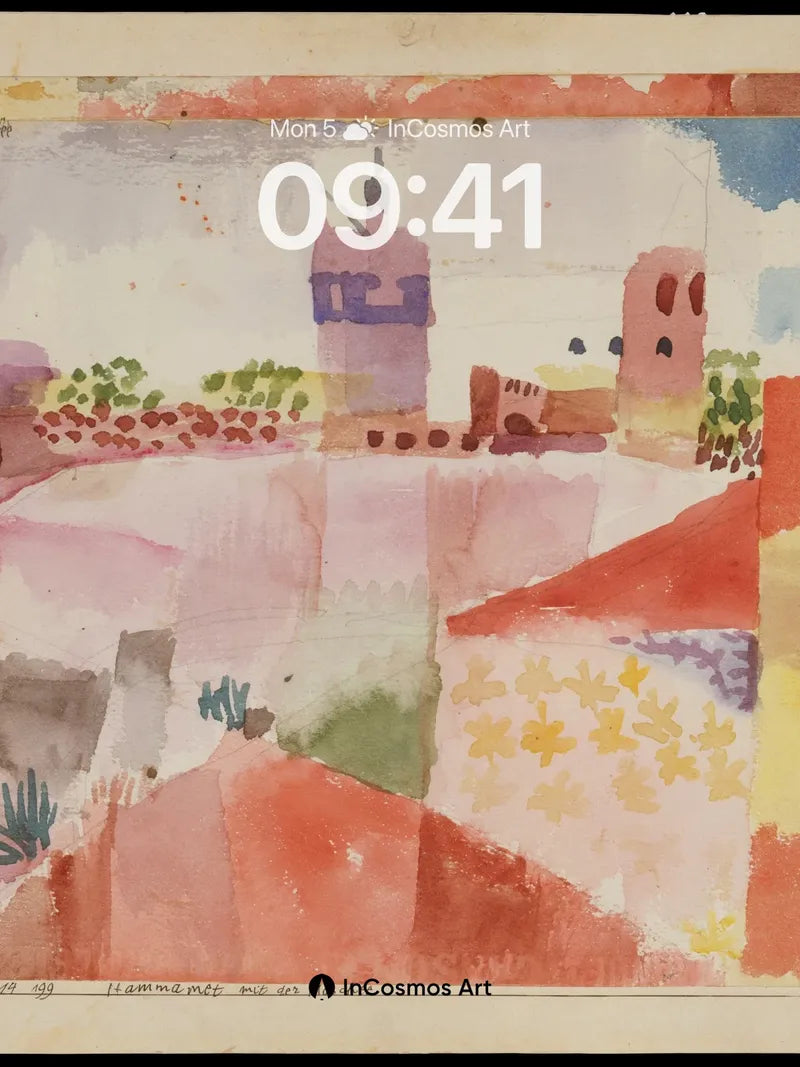 Desert Mirage Wallpaper with Surreal Ruins