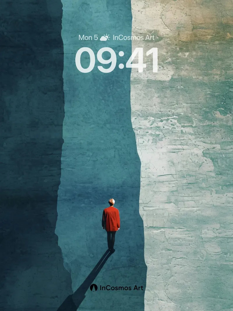 Solitary Shadow Wallpaper with Stone Cathedral