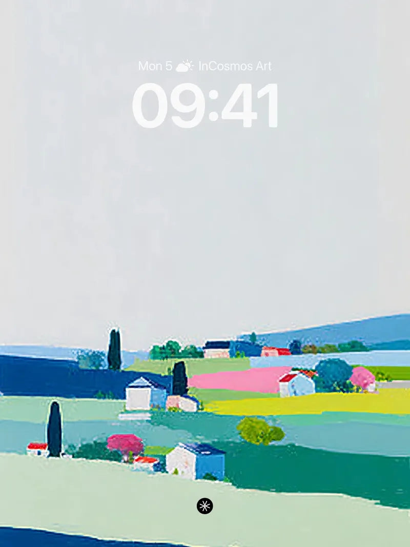 Serene Pastoral Abstract Wallpaper wallpaper for iPhone, iPad & Mac