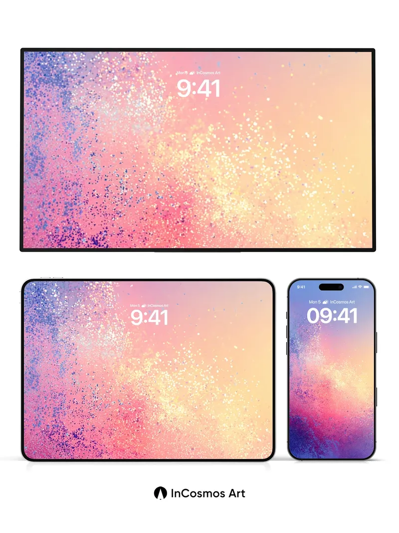 Luminous Dust Wallpaper with Celestial Drift