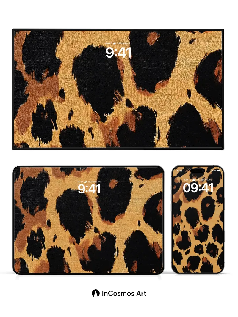 Wild Pulse Leopard Wallpaper with Velvet Depth