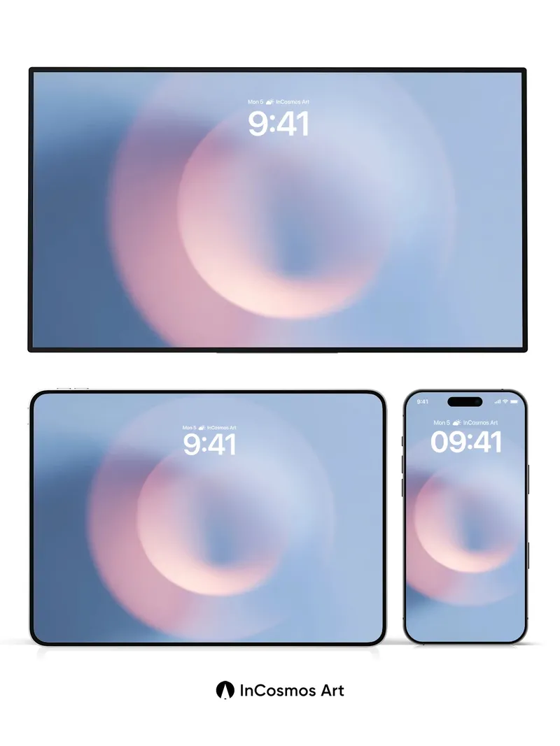 Soft Hush Background with Ethereal Light Halo