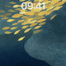 Golden Drift Wallpaper with Textured Depth wallpaper for iPhone, iPad & Mac