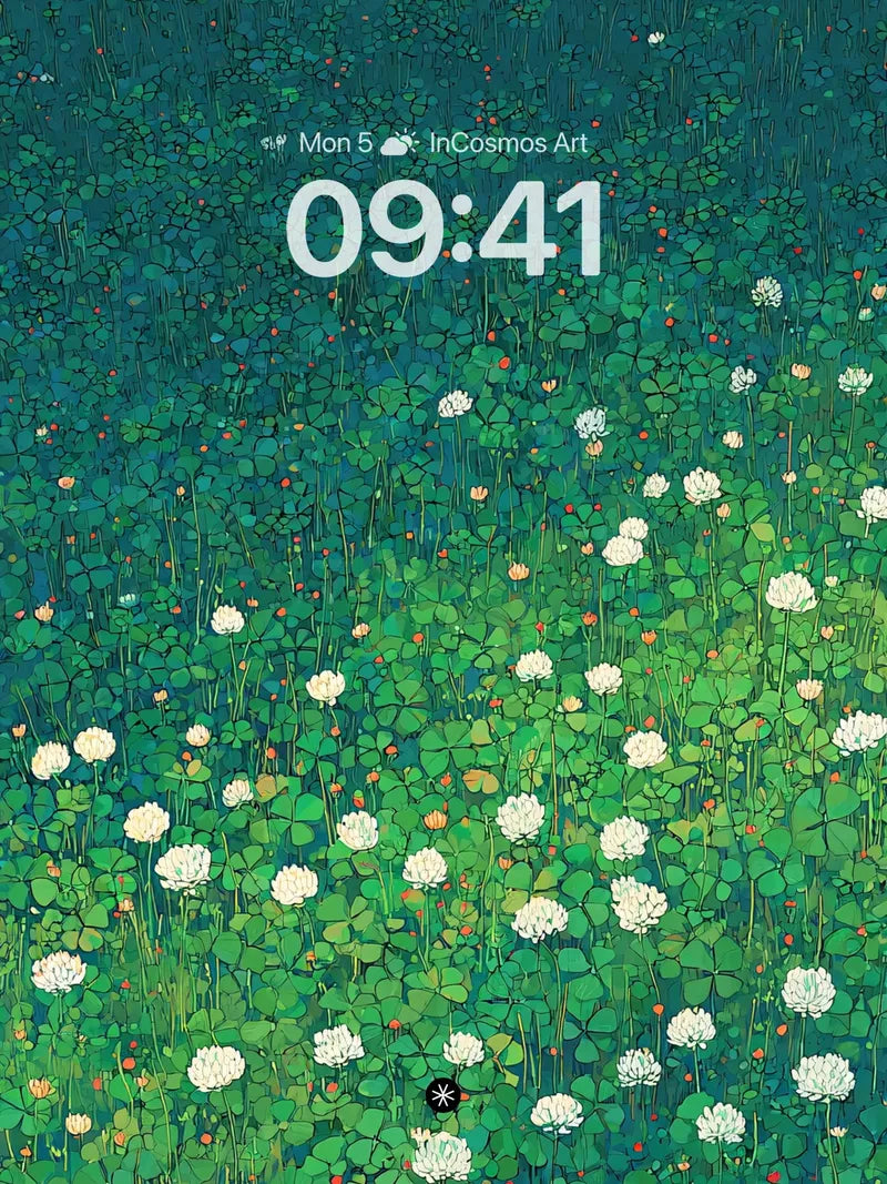 Clover Field Wallpaper 4K for iPhone Lock Screen wallpaper for iPhone, iPad & Mac