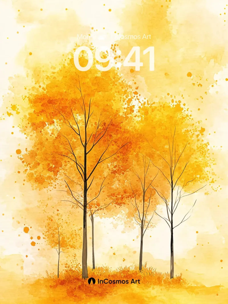 Golden Hush Wallpaper with Autumn Whispers