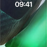 Emerald Veil Wallpaper with Liquid Light wallpaper for iPhone, iPad & Mac