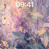 Luminous Garden Wallpaper with Floating Petals wallpaper for iPhone, iPad & Mac