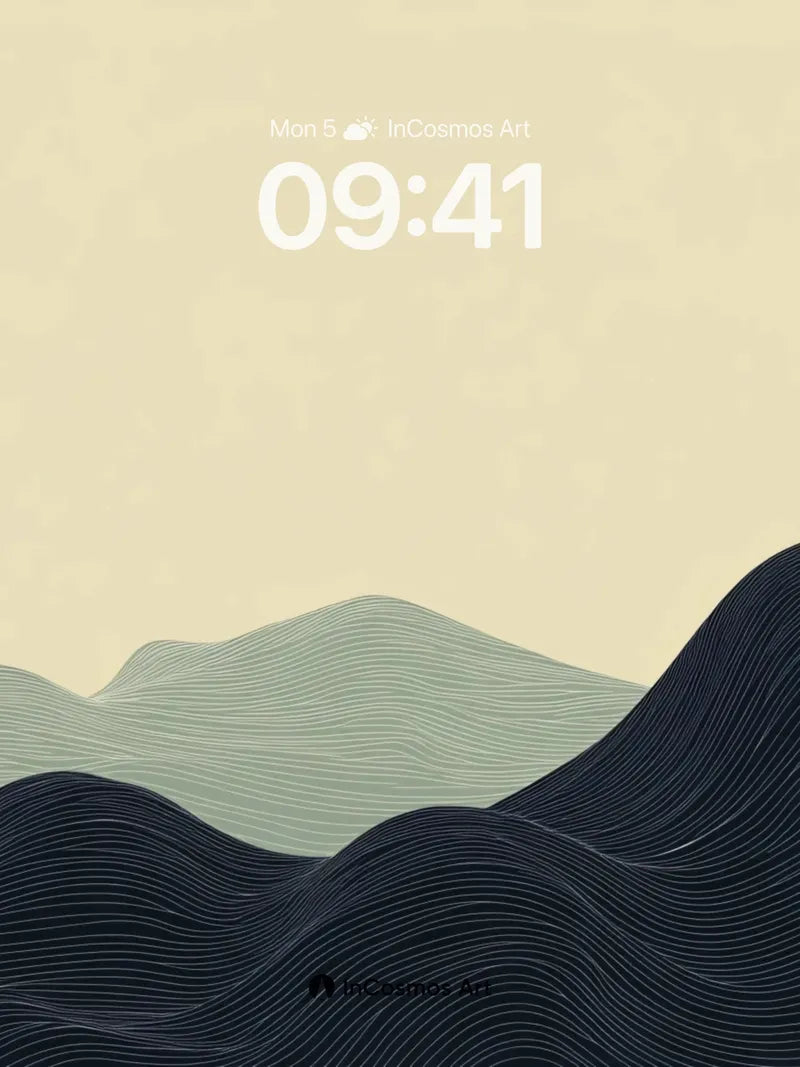 Serenity Ridge Wallpaper with Whispering Lines