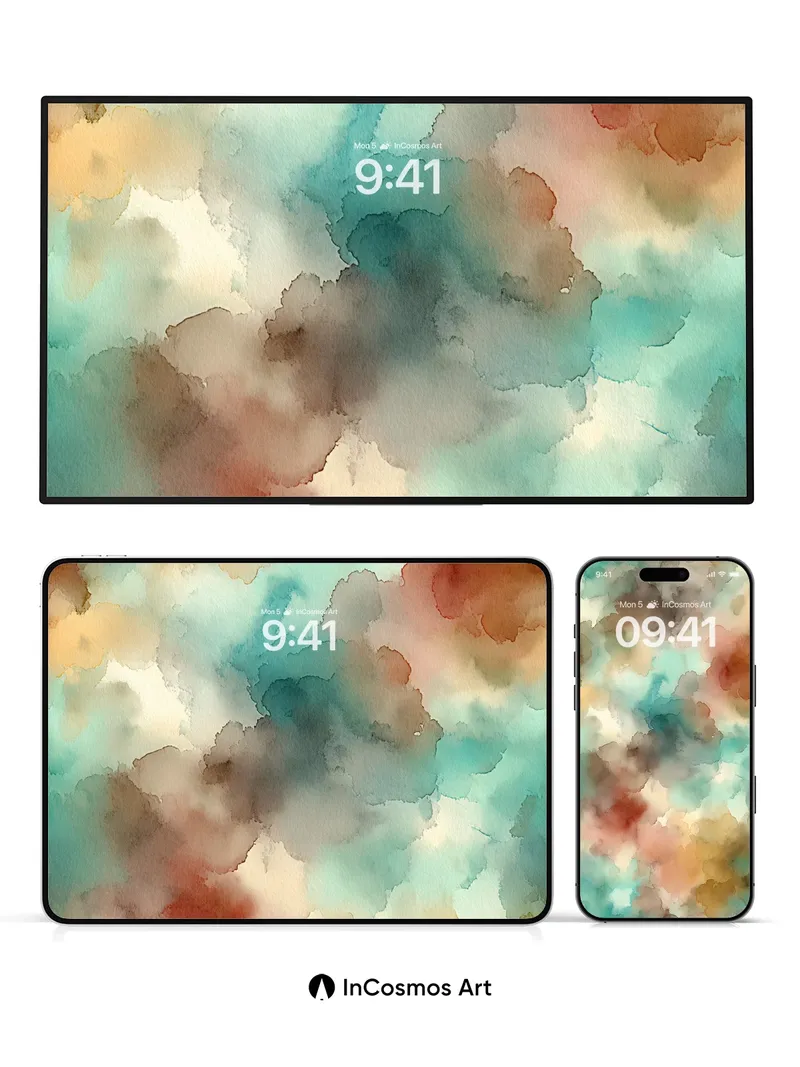 Whispering Clouds Wallpaper with Ethereal Hues