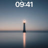 Serenity Beacon Wallpaper with Mirror Sea wallpaper for iPhone, iPad & Mac