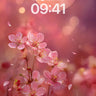 Lunar Bloom Wallpaper with Cherry Petal Drift wallpaper for iPhone, iPad & Mac