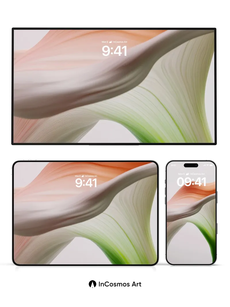 Serene Bloom Wallpaper with Ethereal Petals