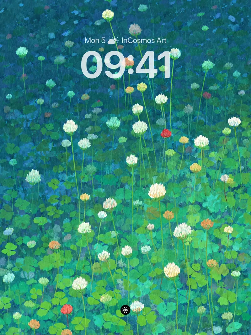Clover Field Wallpaper 4K for iPhone Lock Screen wallpaper for iPhone, iPad & Mac