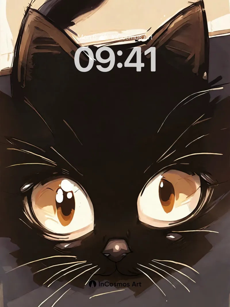 Whispering Eyes Wallpaper with Velvet Shadow