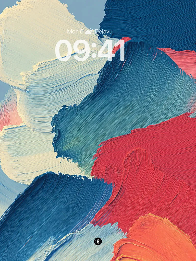 Dynamic Abstract Brushstrokes Wallpaper