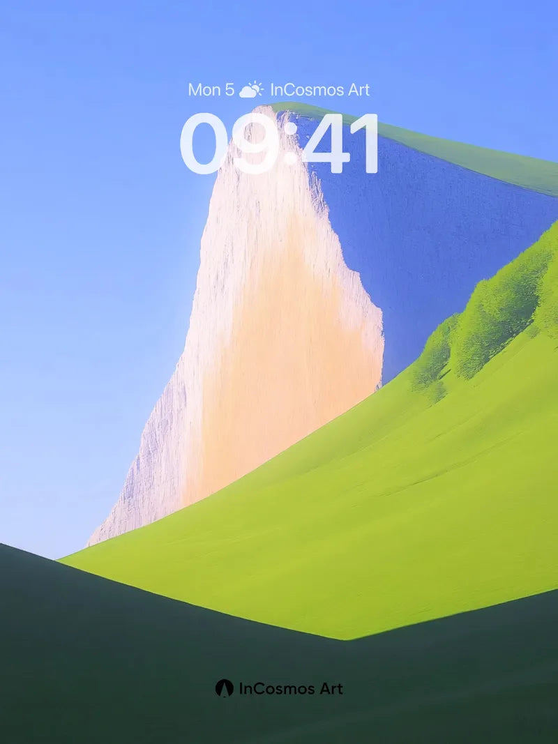 Serenity Peak Wallpaper with Golden Light