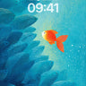 Solitary Glow Wallpaper with Oceanic Currents wallpaper for iPhone, iPad & Mac