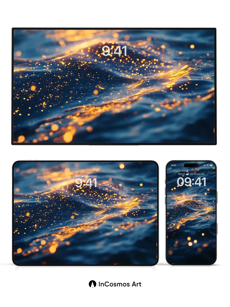 Golden Hush Wallpaper with Dappled Light