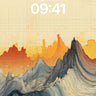 Surreal Ridge Wallpaper with Grid Ghosts wallpaper for iPhone, iPad & Mac