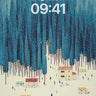 Serene Winter Forest Wallpaper with Cozy Cabins wallpaper for iPhone, iPad & Mac