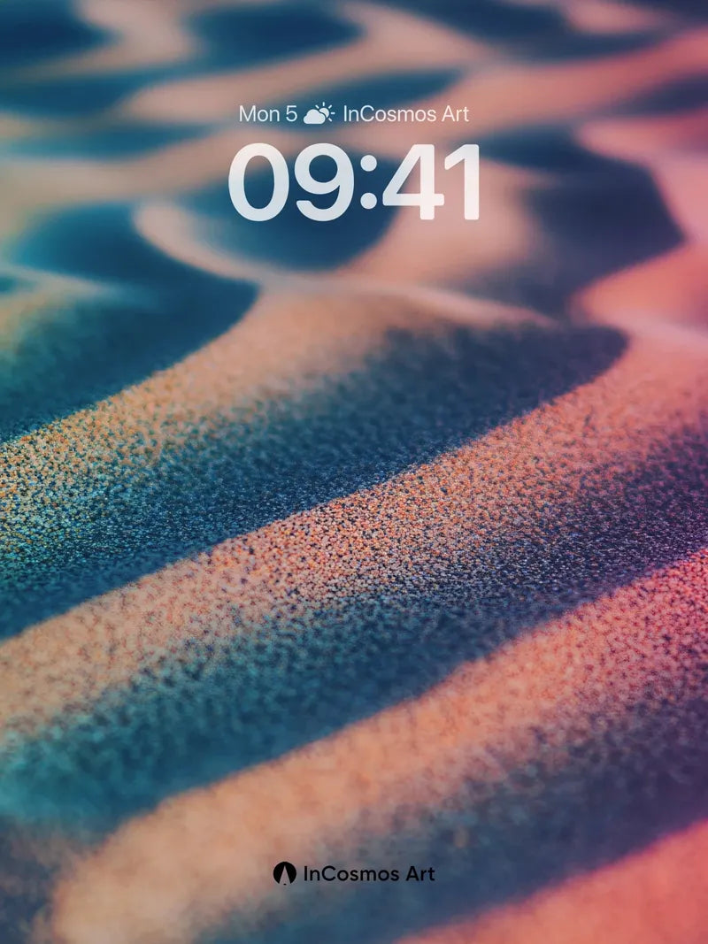 Spectral Dunes Wallpaper with Light's Breath