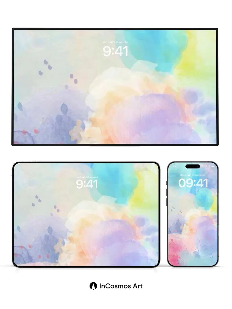 Luminous Breath Wallpaper with Floating Hues